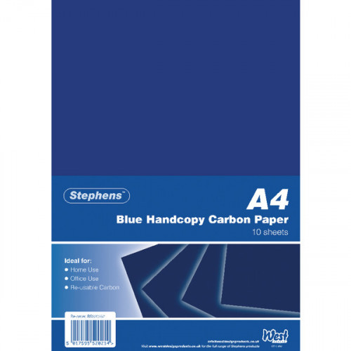STEPHENS BLU HAND CARBON PAPER PK100