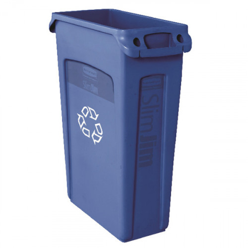 RUBBERMAID SLIM JIM CNTN 87L BLUE