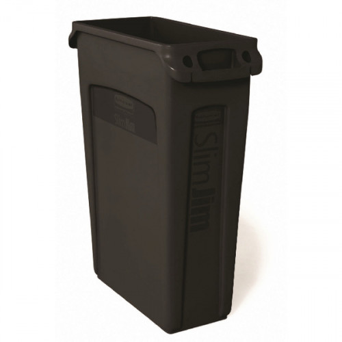 RUBBERMAID SLIM JIM CNTN 87L BLACK