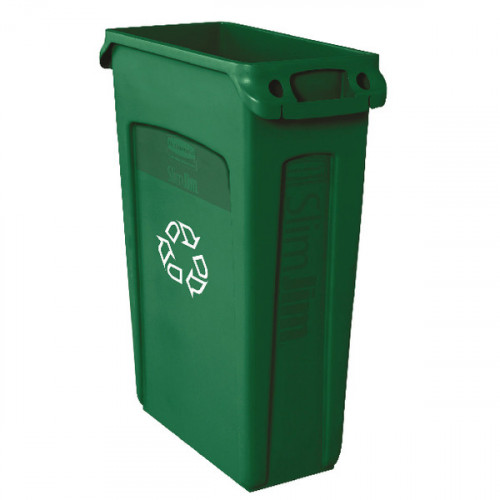 RUBBERMAID SLIM JIM CNTN 87L GREEN