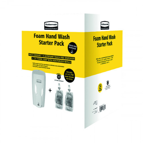 Rubbermaid Autofoam Starter Pack (1 Dispenser 2 Refills) 2127384