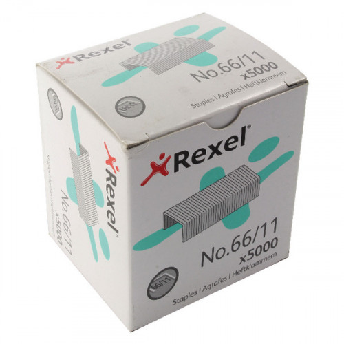 REXEL NO66 STAPLES METAL 11MM PK5000