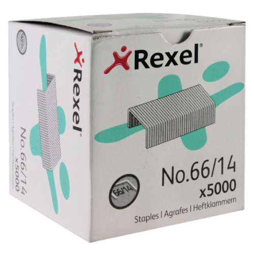 REXEL NO66 STAPLES METAL 14MM PK5000
