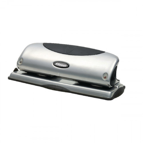 Rexel Precision P425 4 Hole Punch 25 Sheet Silver/Black 2100753