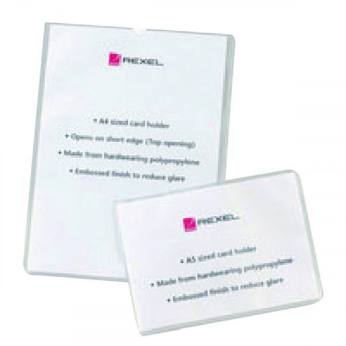 Rexel Card Holders Polypropylene A4 Clear (Pack of 25) 12092