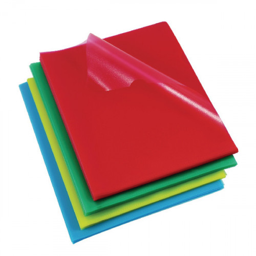 REXEL CUT FLUSH FOLDERS A4 AST PK100