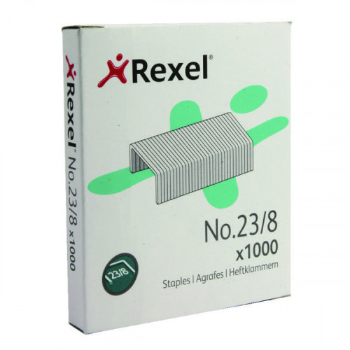 REXEL NO 23 STAPLES 8MM PK1000
