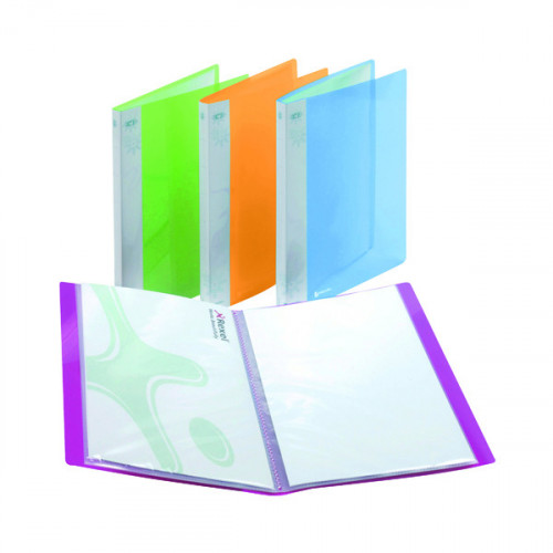 Rexel Ice Display Book 20 Pocket A4 Assorted (Pack of 10) 2102038