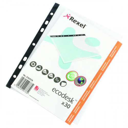 Rexel EcoDesk A5 Premium Recyclable Embossed Pocket (Pack of 30) 2102579