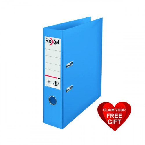 REXEL CHOICES 75MM LEVER ARCH A4 BLU