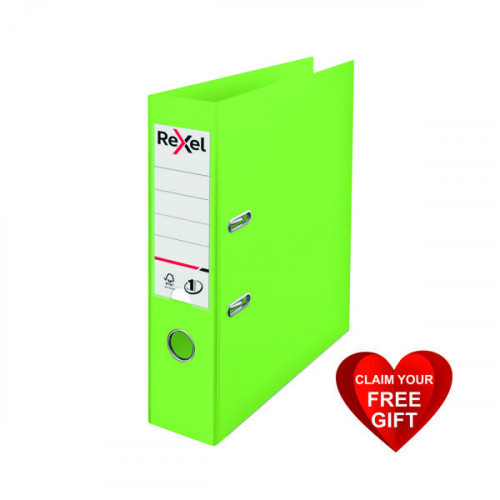 REXEL CHOICES 75MM LEVER ARCH A4 GRN