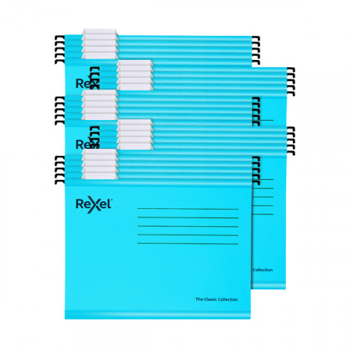 REXEL BLUE A4 CLASSIC SUSP FILE PK25