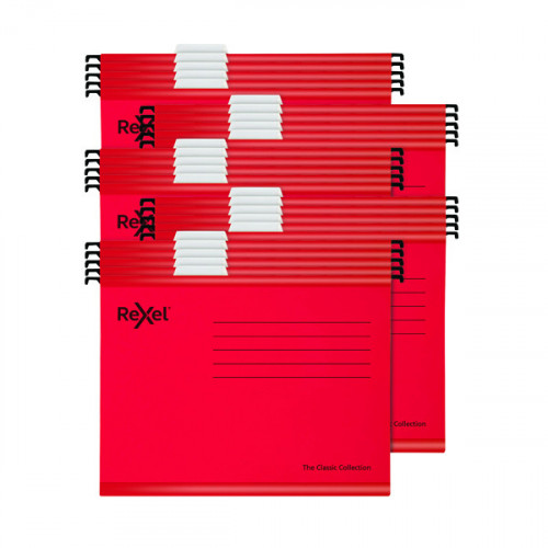 Rexel Classic Suspension Files A4 Red (Pack of 25) 2115589