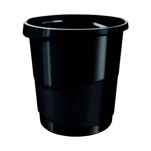 REXEL CHOICES WASTE BIN BLACK