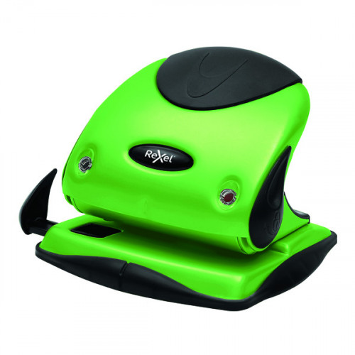 Rexel Choices P225 2 Hole Punch 25 Sheet Green 2115694