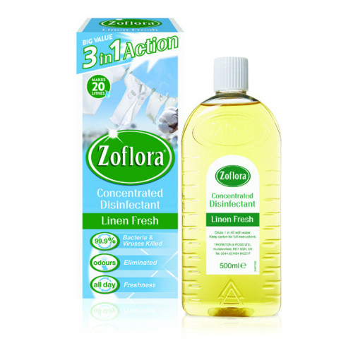 Zoflora Disinfectant Linen Fresh 500ml (Pack of 12) RY20963