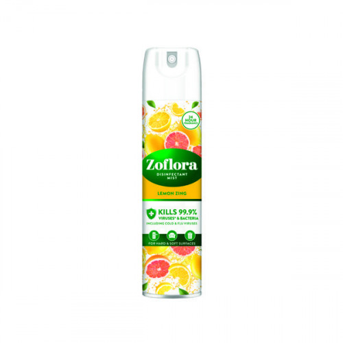 Zoflora Disinfectant Mist Aerosol Lemon 300ml (Pack of 6) RY21419