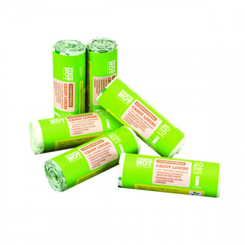 WASTENOT COMPOSTABLE CADDY BAG PK6
