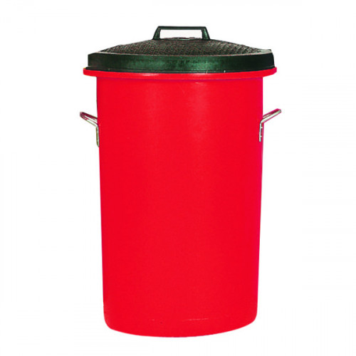 BIN/LID/HANDLES 85 LITRE RED 311969