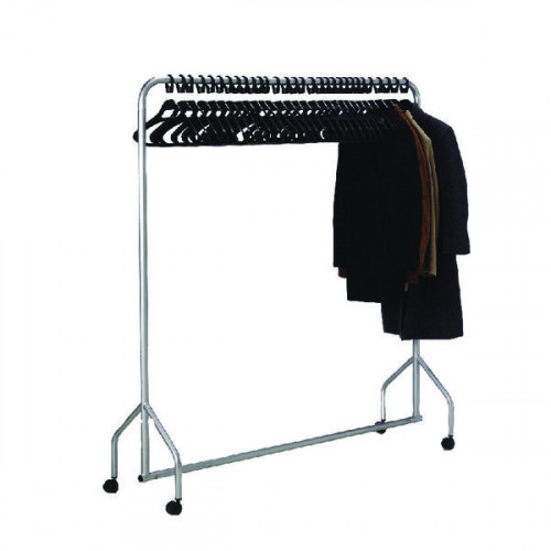 GARMENT HANGING RAIL PLUS 30 HANGERS