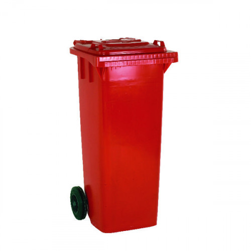 2 WHEEL REFUSE CONTAINER RED 140L