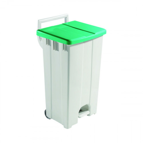 90L MOB PEDAL BIN LID GREEN 357005