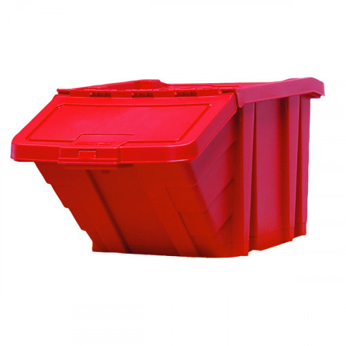 RED H/DUTY STORAGE BIN/LID 369045