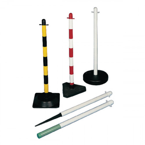 2 FREESTANDING POSTS YEL/BLK 371438