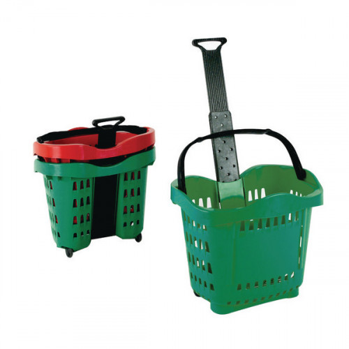 Giant Shopping Basket/Trolley Green SBY20755