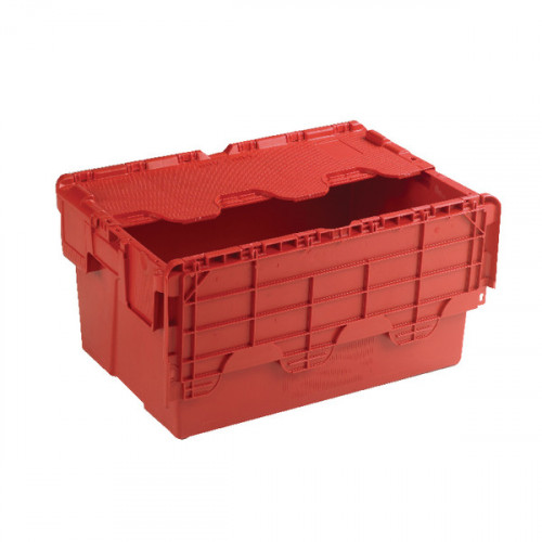 ATTACHED LID CONTAINR 54L RED 375816