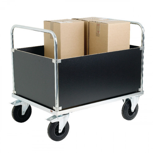 VFM Silver Platform Truck Four Sided 1000x700mm 376420