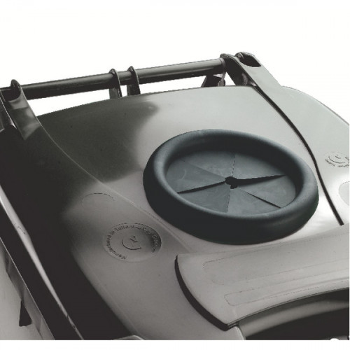 Wheelie Bin With Bottle Bank Aperture 120 Litre Grey 376846