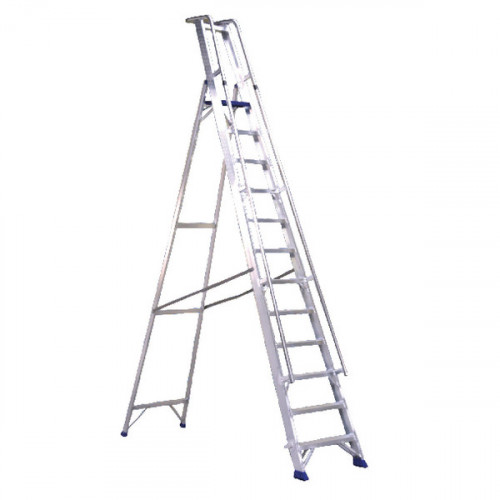 ALUMINIUM 10 STEP LADDER/PLATFORM