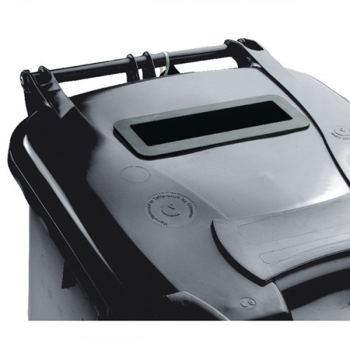 120L LOCKED GREY WHEELIE BIN 377879