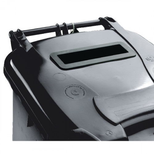 Confidential Waste Wheelie Bin 360 Litre Grey 377882