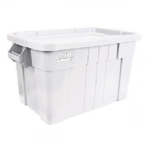 BRUTE TOTE BOX/LID 75L WHITE 382217