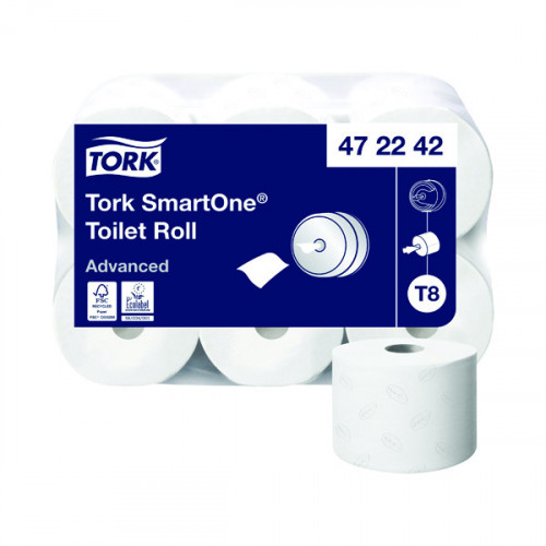 SMARTONE TOILET ROLL 2-PLY WHT PK6