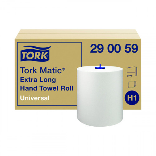 TORK MATIC XL TOWEL ROLL 280M WH PK6