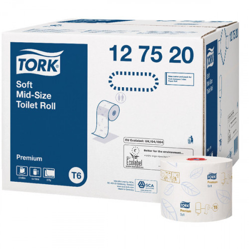 TORK SOFT MID SIZE TOILET RLL 127520