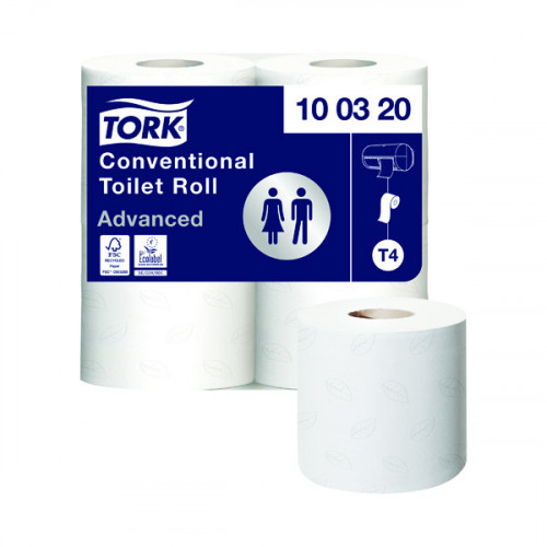 T4 CONVENT TOILET ROLL 2PLY WHT PK36