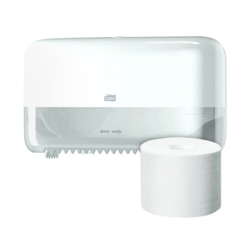 Tork Toilet Roll 2-Ply White (Pack of 36) Buy 1 Pack Get FOC Mid-Size Dispenser