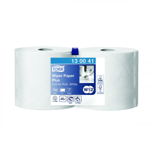 Tork Giant Centrefeed Roll 2-Ply 255m White (Pack of 2) 130041