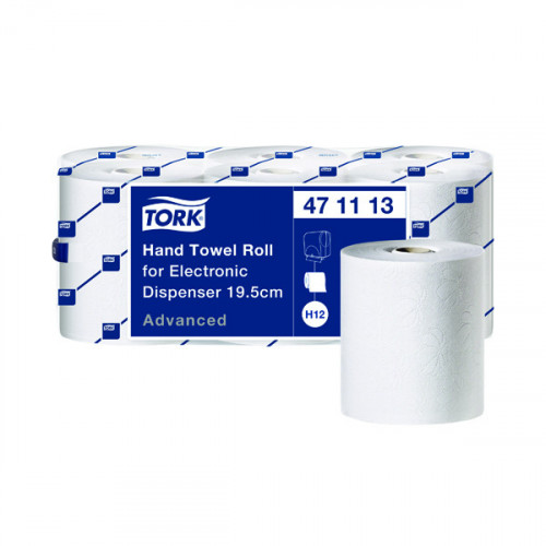 Tork Electronic White 2-Ply Hand Towel Roll 195mm Wide Sheet (Pack of 6) 471113