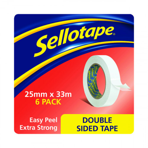 SELLOTAPE DOUBLESIDED TAPE PK 6