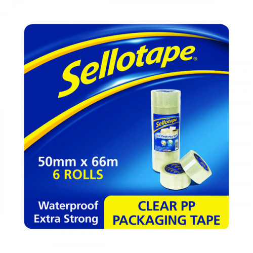 SELLOTAPE PKAGING TAPE 50MMX66M CLR