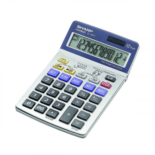 SHARP 12 DIGIT SEMI DESK TAX CALC