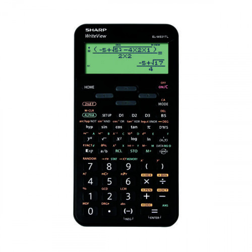 Sharp EL-W5531 Scientific Calculator Black EL-W531TL BBK
