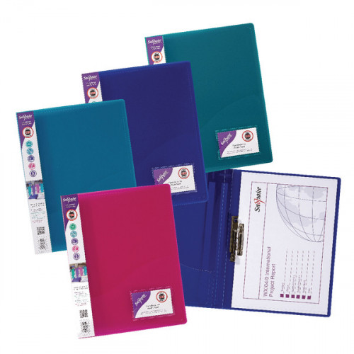 Snopake ClampBinder A4 Electra Assorted (Pack of 10) 12790