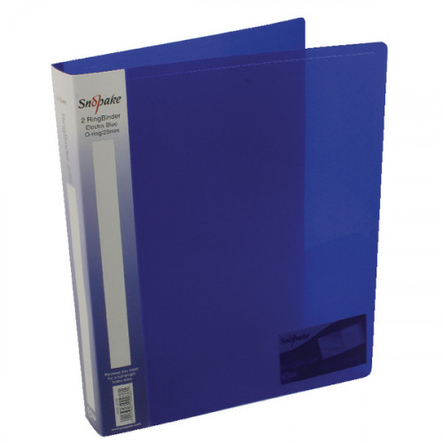 Snopake 2 Ring Binder 25mm A4 Electra Blue (Pack of 10) 10159