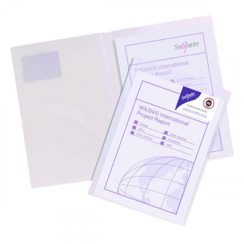SNOPAKE TWINFILE A4 CLEAR PK5